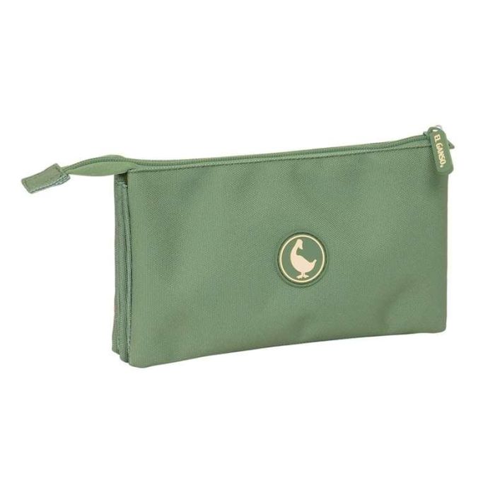El Ganso Basics Portatodo Triple Verde 22x12x3cm 1 El Ganso Basics Portatodo Triple Verde 22x12x3cm 1