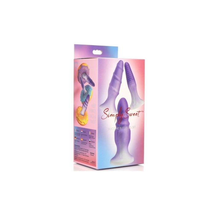 Plug Anal XR Morado Silicona Set 3 Piezas 4