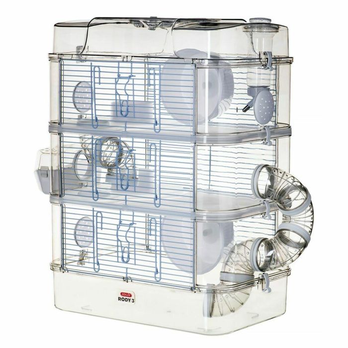 Zolux ZOL3336022060225 Jaula Rody3 Trio de 3 niveles para hámsteres, ratones y jerbos - L 41 x P 27 x H 53 cm - Blanco 0 Zolux ZOL3336022060225 Jaula Rody3 Trio de 3 niveles para hámsteres, ratones y jerbos - L 41 x P 27 x H 53 cm - Blanco 0