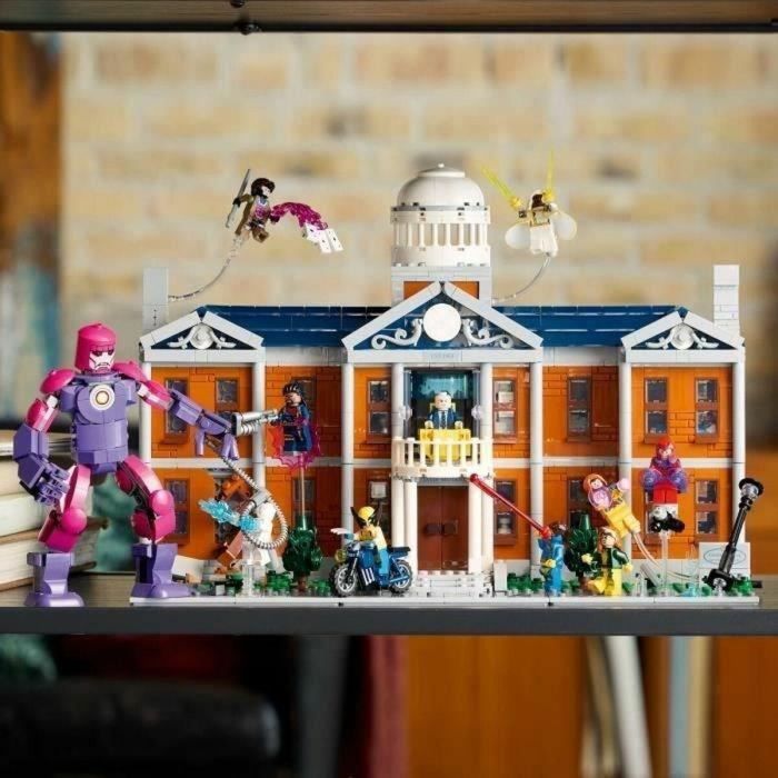 LEGO Marvel X-Men: Instituto Xavier: set de construcción para adultos con minifiguras que incluyen a Wolverine y al Profesor X para 4 LEGO Marvel X-Men: Instituto Xavier: set de construcción para adultos con minifiguras que incluyen a Wolverine y al Profesor X para 4
