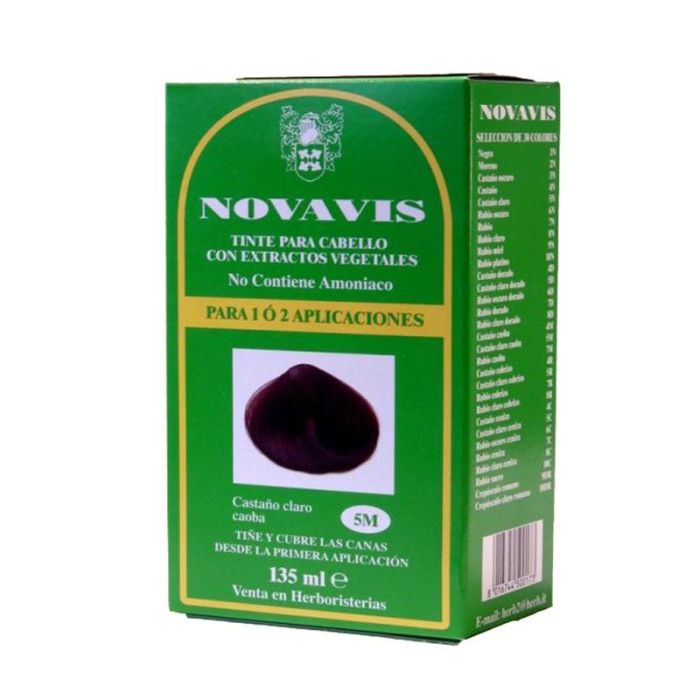Novavis 5M Tinte Castaño Claro Caoba sin Amoníaco con Extractos Vegetales 135ml