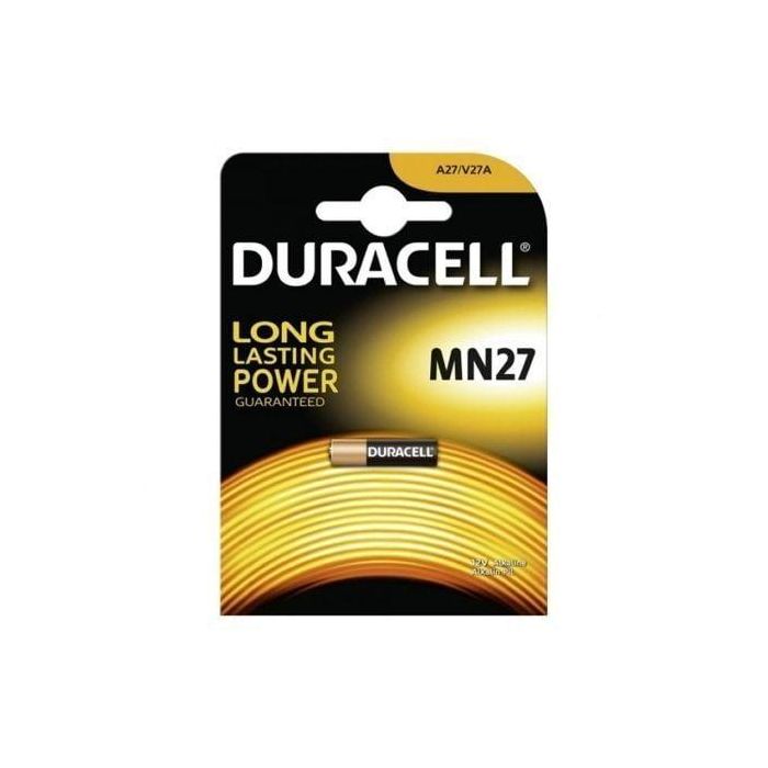 Duracell Pilas Alcalinas LR27 A27 12V Blister 1 - Para Mandos, Alarmas y Collares para Perros Duracell Pilas Alcalinas LR27 A27 12V Blister 1 - Para Mandos, Alarmas y Collares para Perros