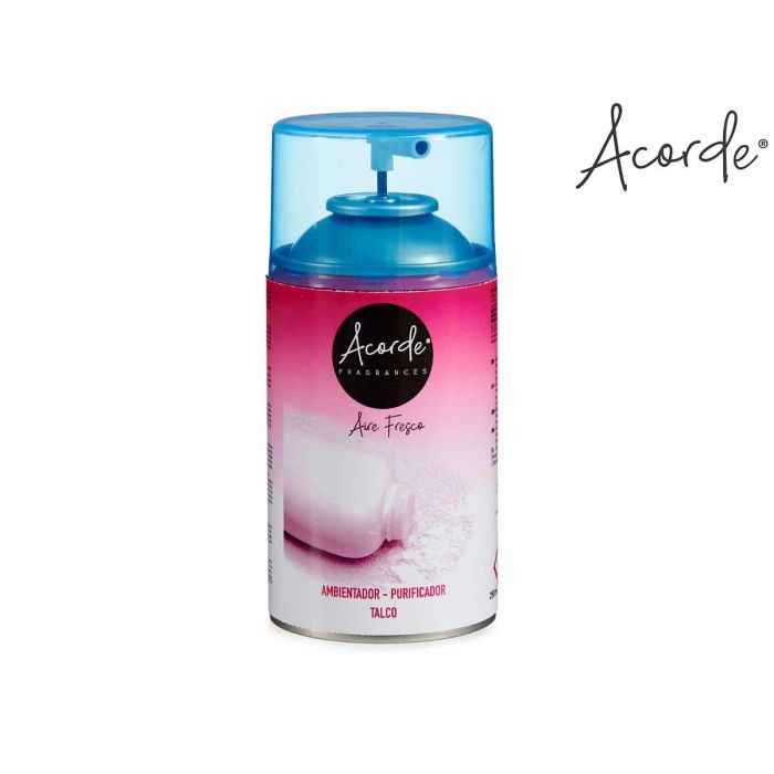 Recambio Ambientador Aerosol 250Ml Talco Acorde 6X14CM (6 Unidades) 2 Recambio Ambientador Aerosol 250Ml Talco Acorde 6X14CM (6 Unidades) 2