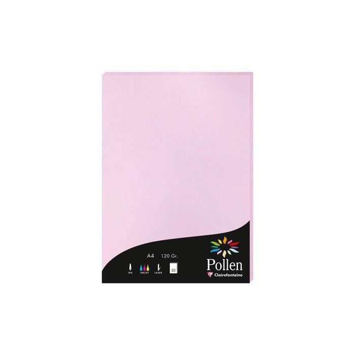 Papel Clairefontaine Pollen A4 120G 50H Lila