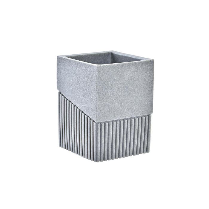 Vaso Scandi DKD Home Decor Gris 7.6 x 10 x 7.6 cm