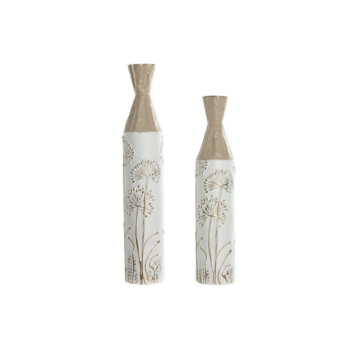 Jarron Cottage DKD Home Decor Beige Marron Claro 13.5 x 71 x 13.5 cm Set de 2 Jarron Cottage DKD Home Decor Beige Marron Claro 13.5 x 71 x 13.5 cm Set de 2
