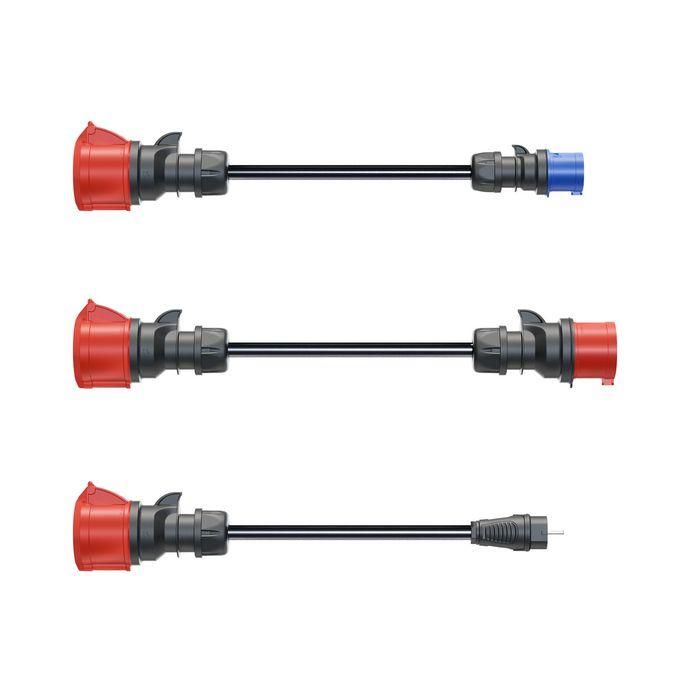 go-e Gemini flex 22 kW Set Adaptador para Cargador Eléctrico con Enchufes Doméstico, CEE Azul y CEE Rojo 16A 0 go-e Gemini flex 22 kW Set Adaptador para Cargador Eléctrico con Enchufes Doméstico, CEE Azul y CEE Rojo 16A 0