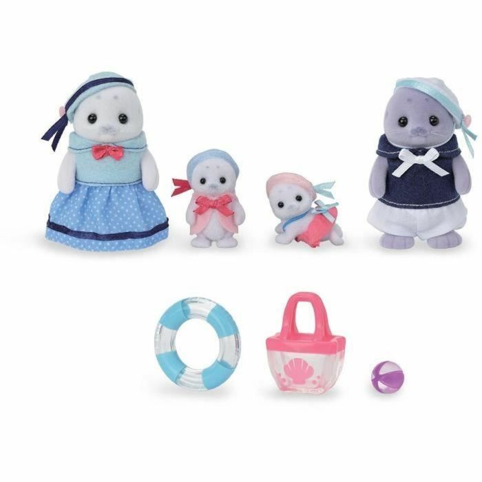 Familia Articulada - SYLVANIAN FAMILIES - Familia Focas - 4 Personajes y Accesorios de Playa 4 Familia Articulada - SYLVANIAN FAMILIES - Familia Focas - 4 Personajes y Accesorios de Playa 4