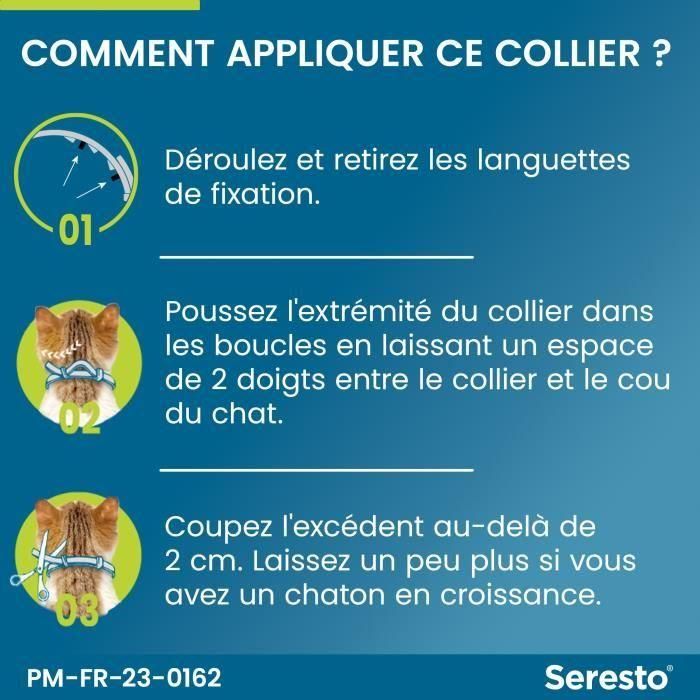 Seresto Collar Antiparasitario Externo para Gatos y Gatitos (desde 10 semanas) - Protección 7-8 Meses contra Pulgas, Garrapatas y Larvas. Doble Seguridad. 5