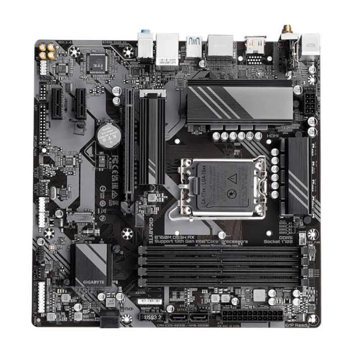 Placa Base Gigabyte B760M DS3H AX Socket 1700/ Micro ATX 3 Placa Base Gigabyte B760M DS3H AX Socket 1700/ Micro ATX 3