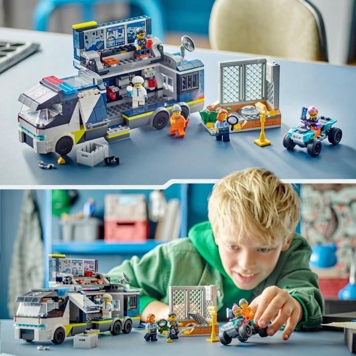 LEGO 60418 City Laboratorio Móvil de Ciencias Forenses Juguete Cuádruple para Niños +7 Años con Minifiguras 4