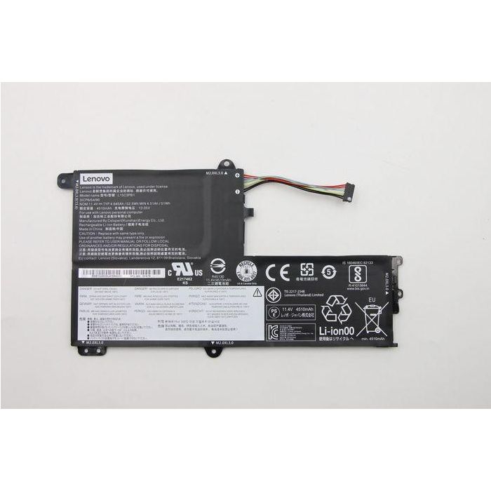 Lenovo Lithium-ion battery, 3-cell design, 11.4V voltage, 52.5Wh capacity, compatible with Lenovo Ideapad 330S series notebooks. Lenovo Lithium-ion battery, 3-cell design, 11.4V voltage, 52.5Wh capacity, compatible with Lenovo Ideapad 330S series notebooks.