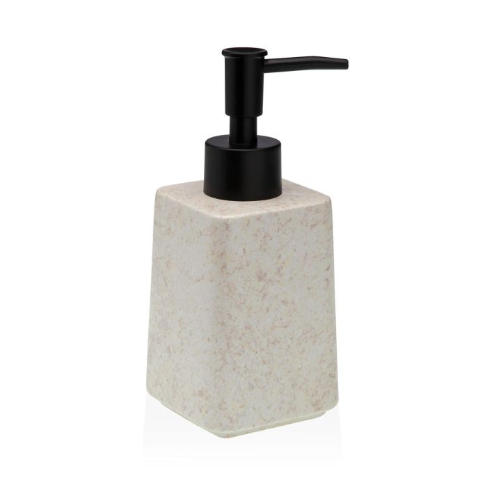 Dispensador Piedra Blanca Versa 7x16 cm - Cerámica y Plástico (2 Unidades)