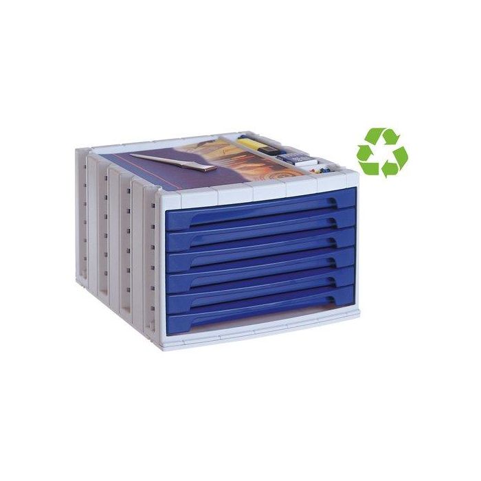 Modulo 6 Cajones Archivo 2000 Azul Modulo 6 Cajones Archivo 2000 Azul