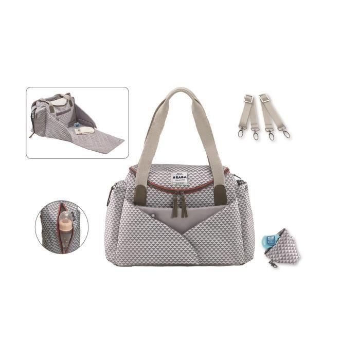 BEABA Sydney II Play Print Gris / Coral Bolsa 1 BEABA Sydney II Play Print Gris / Coral Bolsa 1