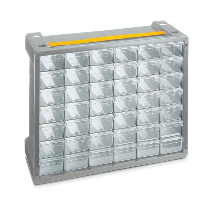 Terry Cajonera para tornilleria con 16 cajones, Polipropileno Transparente, 40,5x15x32,5cm 0 Terry Cajonera para tornilleria con 16 cajones, Polipropileno Transparente, 40,5x15x32,5cm 0