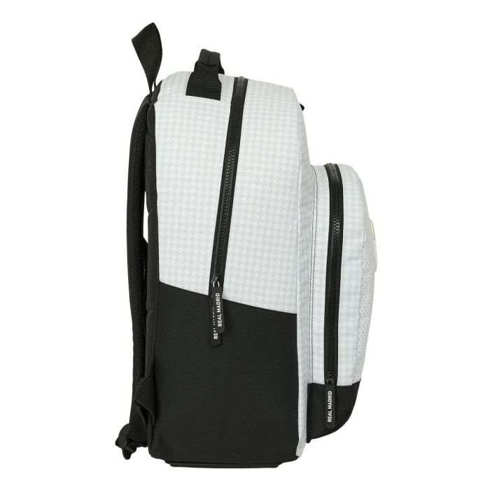 Safta Mochila Escolar con Carro Protection Real Madrid 1ª Equipación 24/25 - 420x320x150 mm 3