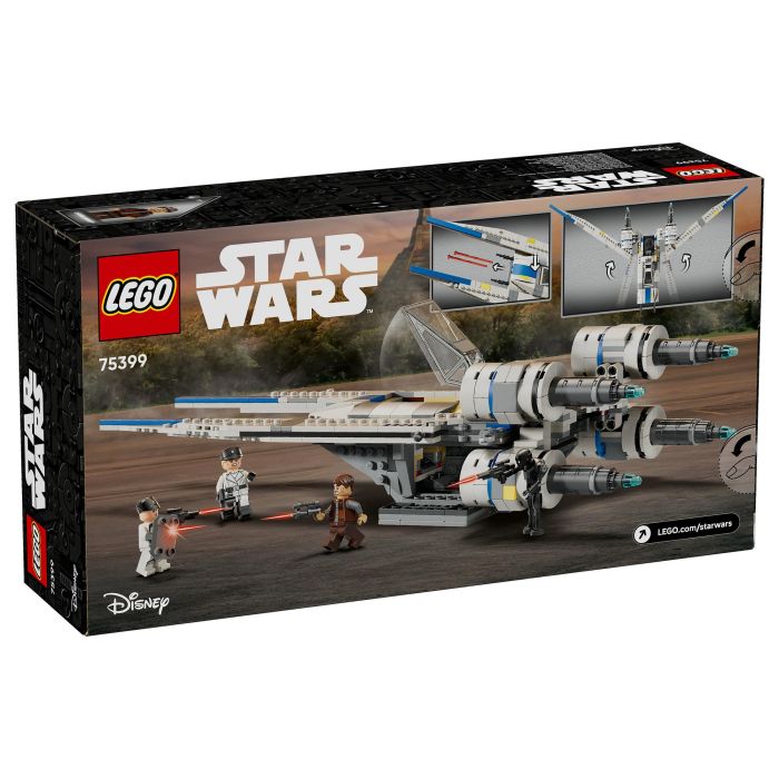Lego Star Wars 75399 Caza Estelar Ala-U de la Alianza Rebelde Andor Set de Construcción para Niños de 8 Años en Adelante
