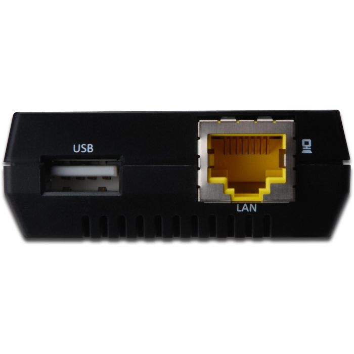 DIGITUS USB-Netzwerkserver 1-Port +Printserver, NAS-&USB-HUB 1