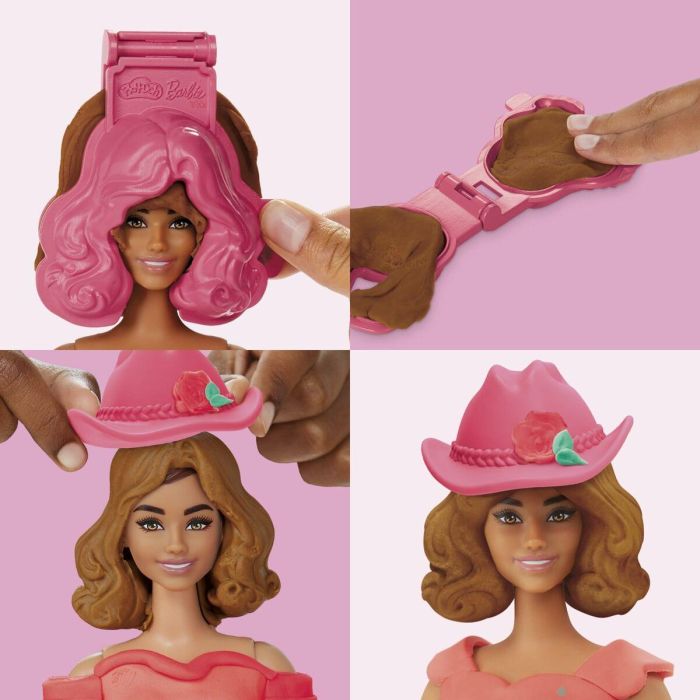 Juego de Plastilina Play-Doh Florals & Fringe Multicolor 7 Juego de Plastilina Play-Doh Florals & Fringe Multicolor 7
