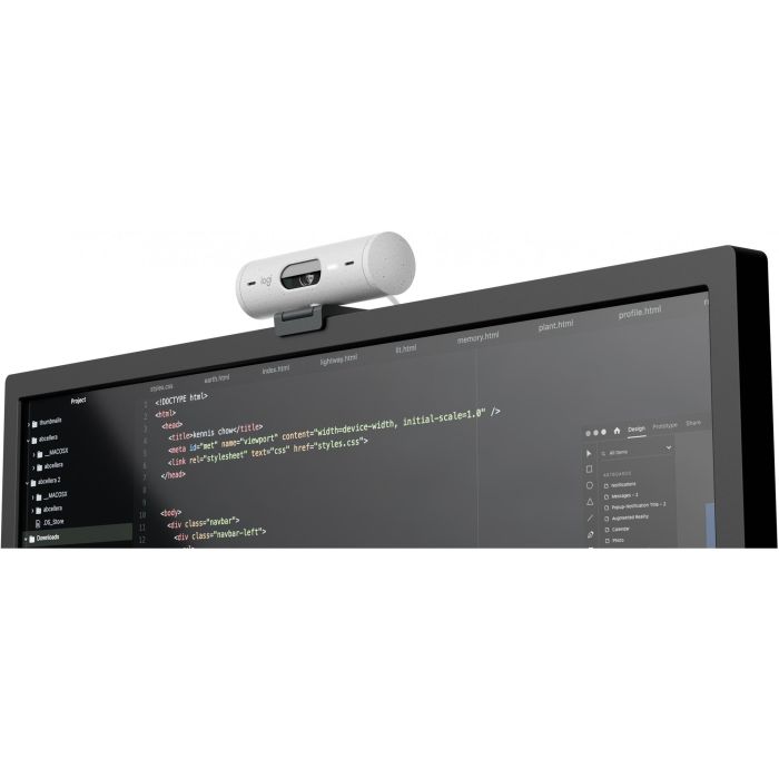 Logitech Webcam Brio 500 1080p 4MP, Autofocus, Rightlight 4 HDR, dFoV 90°, Micrófono Estéreo, Tapa Privacidad, USB-C, Blanco Crudo 12 Logitech Webcam Brio 500 1080p 4MP, Autofocus, Rightlight 4 HDR, dFoV 90°, Micrófono Estéreo, Tapa Privacidad, USB-C, Blanco Crudo 12