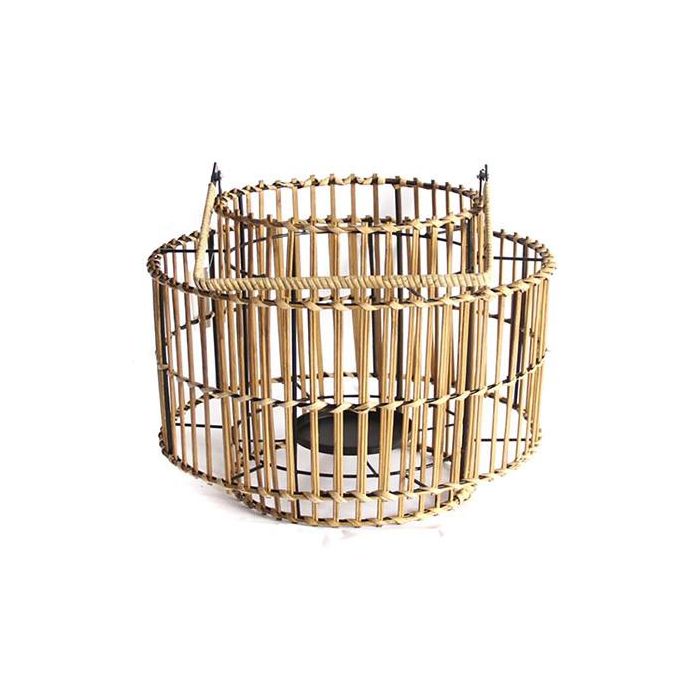 Portavela Balines DKD Home Decor Natural 30 x 32 x 30 cm