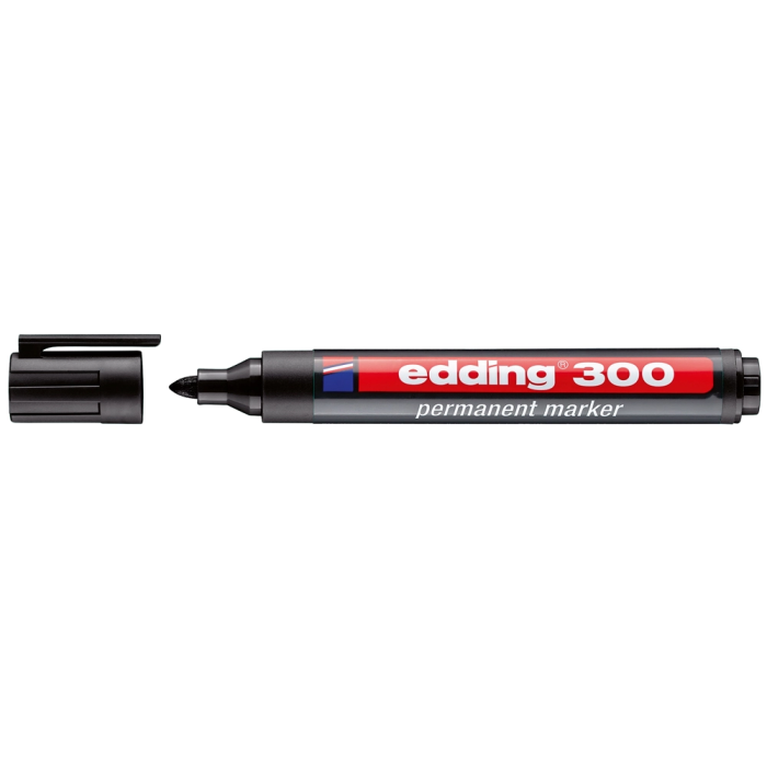 Edding Marcador Permanente 300 Negro (Set de 10) - Tinta Resistente para Diversos Materiales (Set de 10) 2 Edding Marcador Permanente 300 Negro (Set de 10) - Tinta Resistente para Diversos Materiales (Set de 10) 2