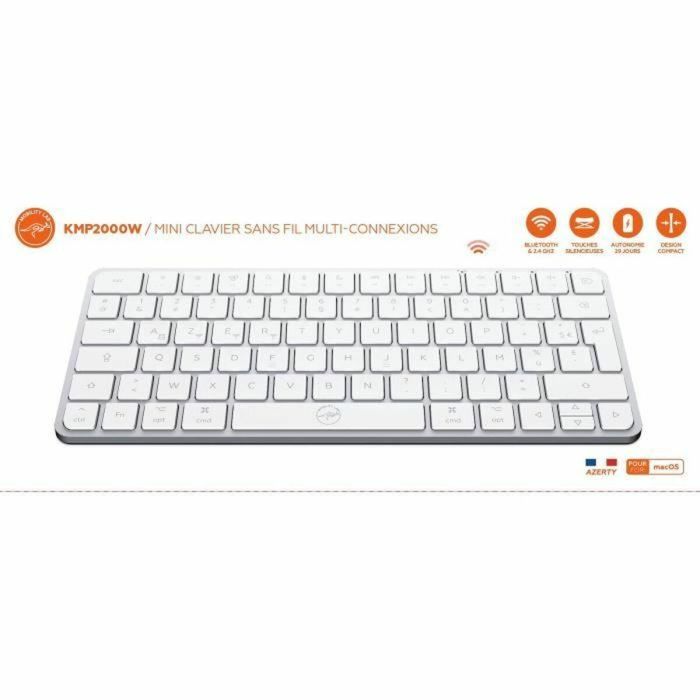 Teclado Mobility Lab KMP2000W Mini Blanco 6 Teclado Mobility Lab KMP2000W Mini Blanco 6