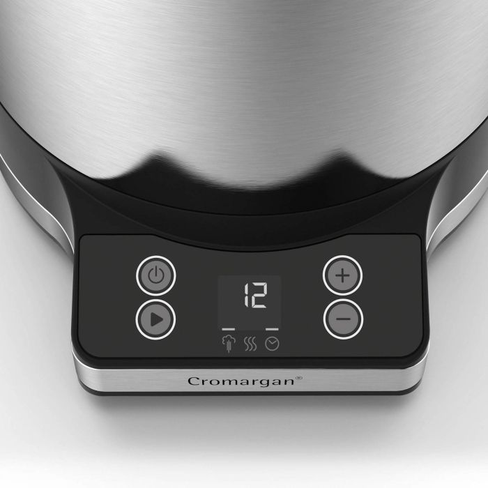 WMF 0415260011 KÜCHENminis Arrocera con Fiambrera, 220W, Acero Inoxidable, Capa Antiadherente, Temporizador 8 WMF 0415260011 KÜCHENminis Arrocera con Fiambrera, 220W, Acero Inoxidable, Capa Antiadherente, Temporizador 8