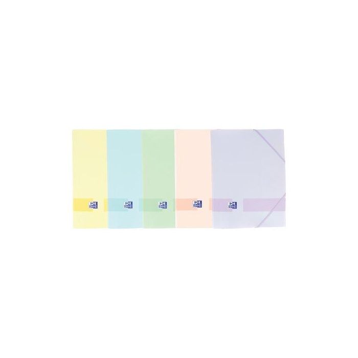 Carpeta De Gomas Y Solapas Oxford Live&Go Pp A4+ Surtido (5 Col. Pastel) 10 unidades