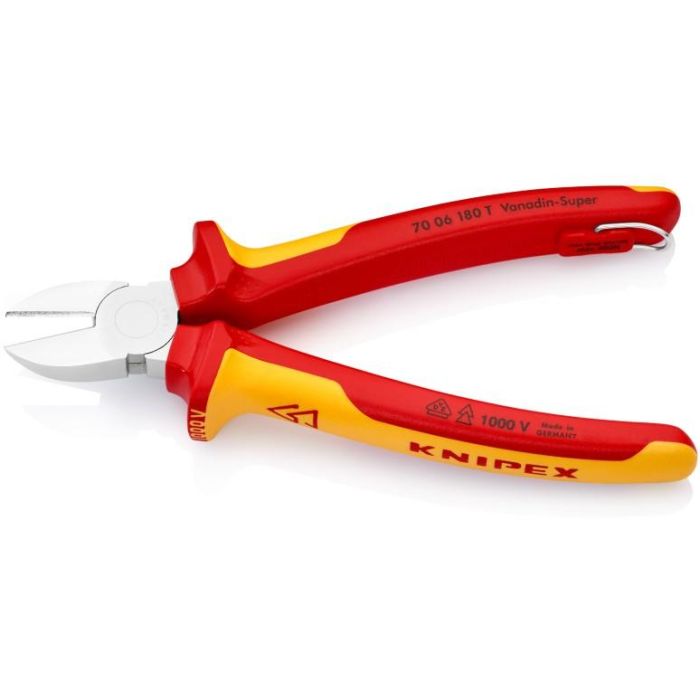 KNIPEX Seitenschneider mit Befestigungsse 1 KNIPEX Seitenschneider mit Befestigungsse 1