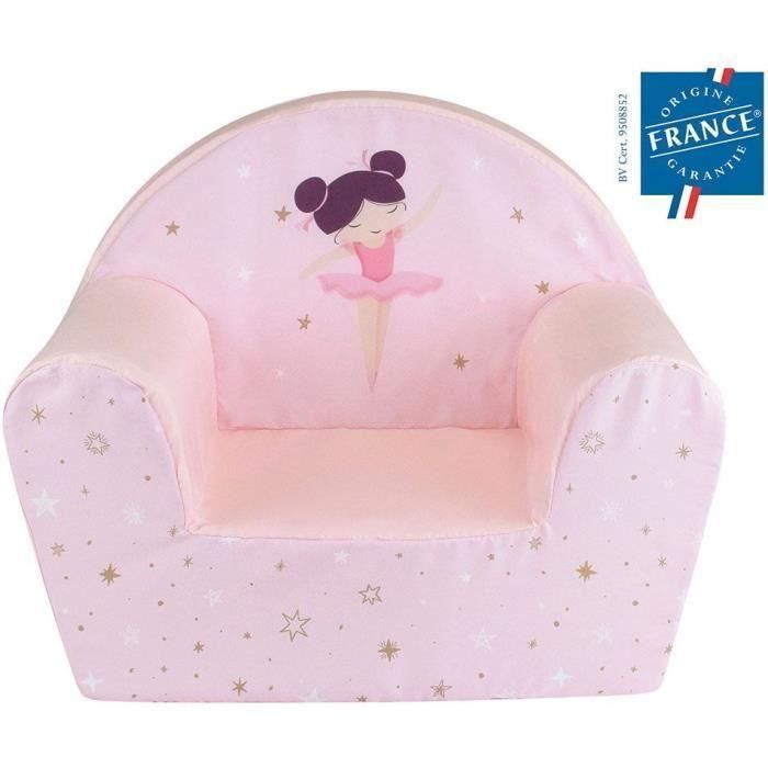 Sillón FUN HOUSE Dancer Ballerina Club - L. 52 x P. 33 x A. 42 cm - Para niños origen francés garantizado Sillón FUN HOUSE Dancer Ballerina Club - L. 52 x P. 33 x A. 42 cm - Para niños origen francés garantizado