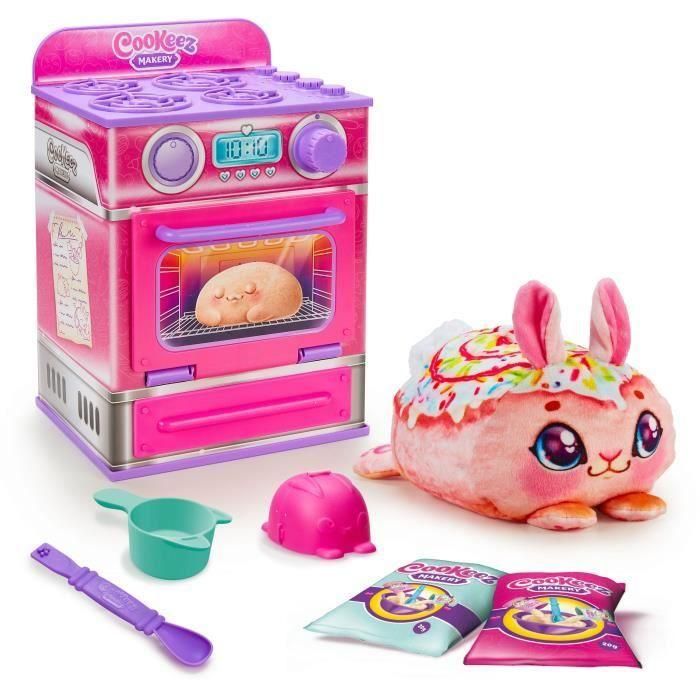 Pink Pastry Factory - MOOSE TOYS - COOKEEZ MAKERY - Horno interactivo, peluches perfumados y accesorios