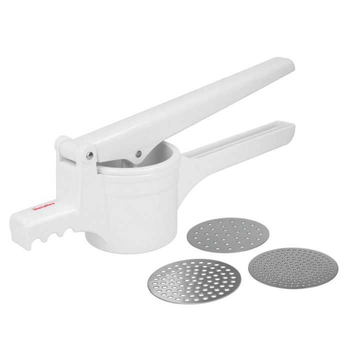 Metaltex Prensapatatas con 3 discos inoxidables 36cm, cuerpo plástico ABS, para puré, spätzle, gnocchis y frutas 0 Metaltex Prensapatatas con 3 discos inoxidables 36cm, cuerpo plástico ABS, para puré, spätzle, gnocchis y frutas 0