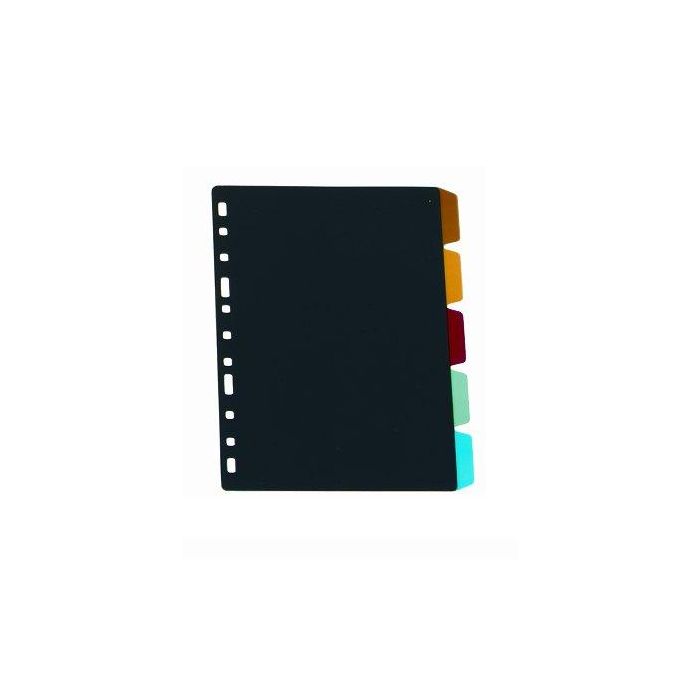 Separadores Iberplas Pvc Transp. Fº 5 Pestañas 16 Taladros