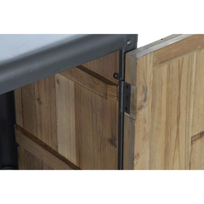 Aparador DKD Home Decor 144 x 45 x 75 cm Abeto Natural Metal Gris claro 1 Aparador DKD Home Decor 144 x 45 x 75 cm Abeto Natural Metal Gris claro 1