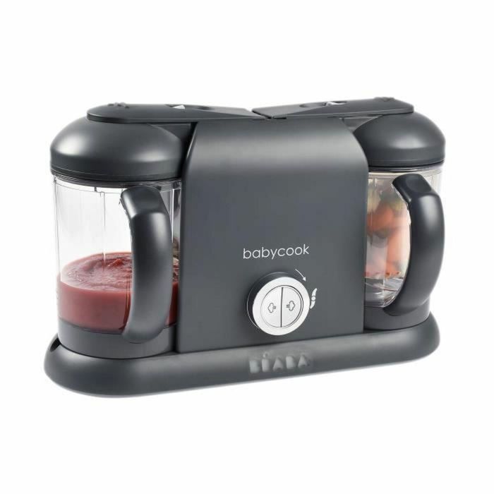 Beaba BEA3384349129521 Babycook Dúo, Robot de Cocina para Bebés, Procesador de Alimentos, Vapor y Mezcla, Gris Oscuro 2