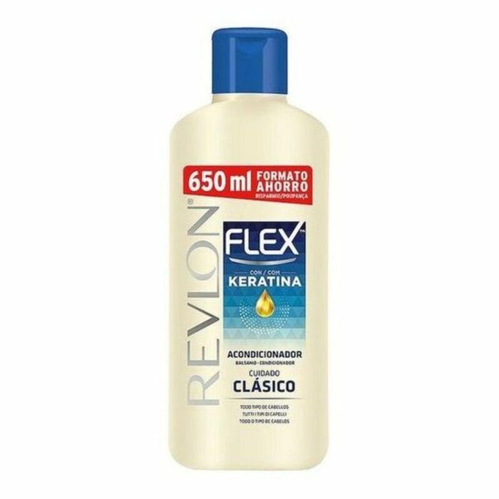 Revlon Mass Market FLEX KERATIN cuidado clásico Acondicionador 650 ml para Todo Tipo de Cabello con Keratina