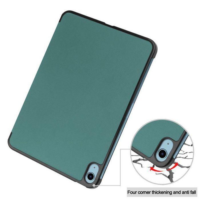 CoreParts For Apple iPad 10th Gen 10.9-inch (2022) Tri-fold Caster Hard Shell Cover with Auto Wake Function - Dark Green 5 CoreParts For Apple iPad 10th Gen 10.9-inch (2022) Tri-fold Caster Hard Shell Cover with Auto Wake Function - Dark Green 5