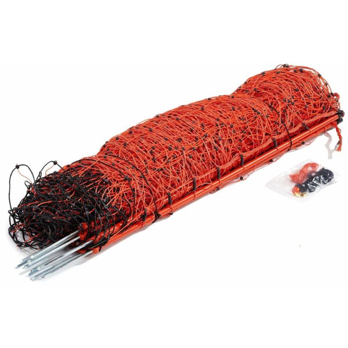 Kerbl Red Electrificable para Ovejas - Ovinete con 14 Postes, 90cm Alto x 50m Largo