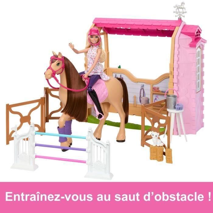 Barbie Hxj44 Muñeca con Caballo y Establo de Juego - Inspirado en Barbie Mysteries: The Great Horse Chase, +25 Piezas, 6 Zonas de Juego 2
