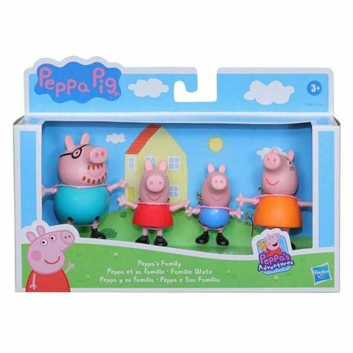 Figuras familia peppa pig pack de 4 figuras 7 cm - modelos surtidos