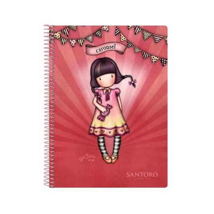 Libreta cuarto 80 h. tapas duras gorjuss™ fairground "carousel" 15,5x22x1cm Libreta cuarto 80 h. tapas duras gorjuss™ fairground "carousel" 15,5x22x1cm