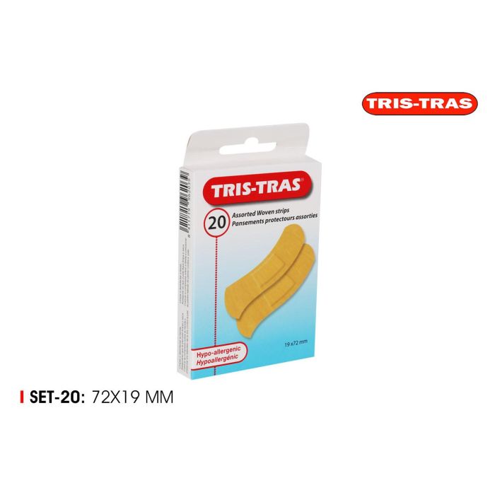 Set de 20 Tiras Protectoras de Tejido Único Tris-Tras (36 Cajas) Set de 20 Tiras Protectoras de Tejido Único Tris-Tras (36 Cajas)