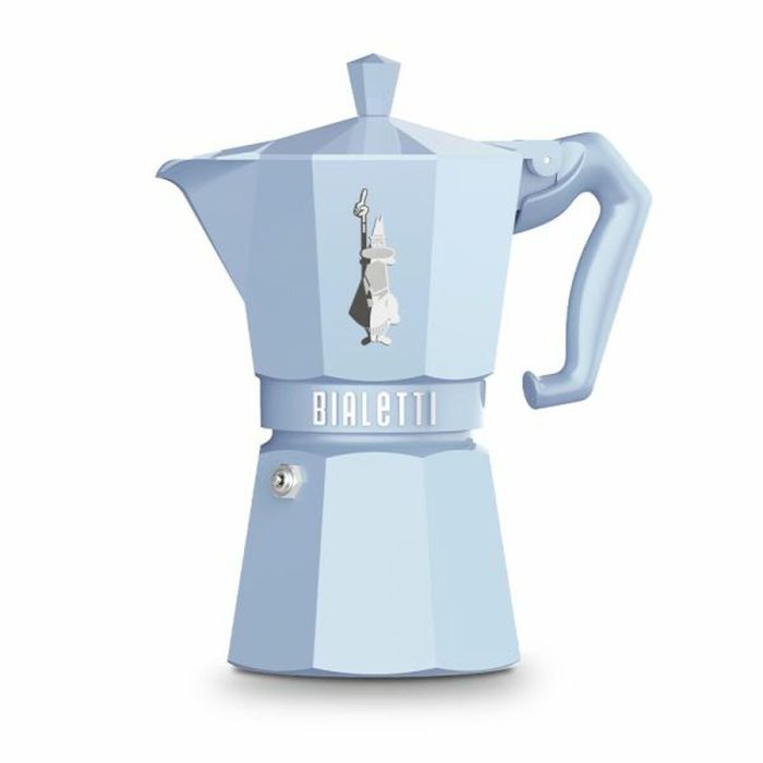 Cafetera Italiana Bialetti MOKA EXCLUSIVE Azul Aluminio 6 Tazas