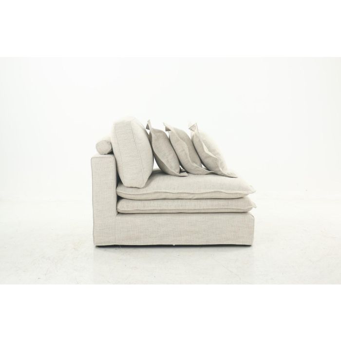 Modulo Central Sofa Horeca DKD Home Decor Blanco Roto 120 x 95 x 102 cm 1