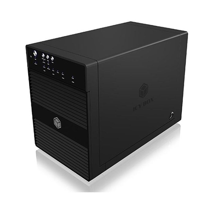 3.5 8cm SATA 4x SATA 3.5" zu 1x USB 3.0 + 1x eSATA. JBOD ICY BOX 1