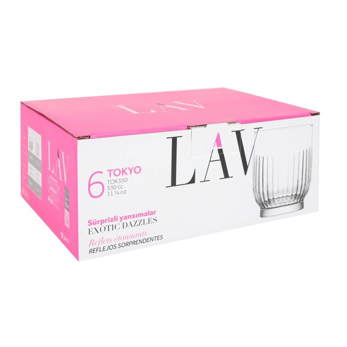 Lav Set de 6 Vasos Tokyo 330 cc (8 Cajas) 1