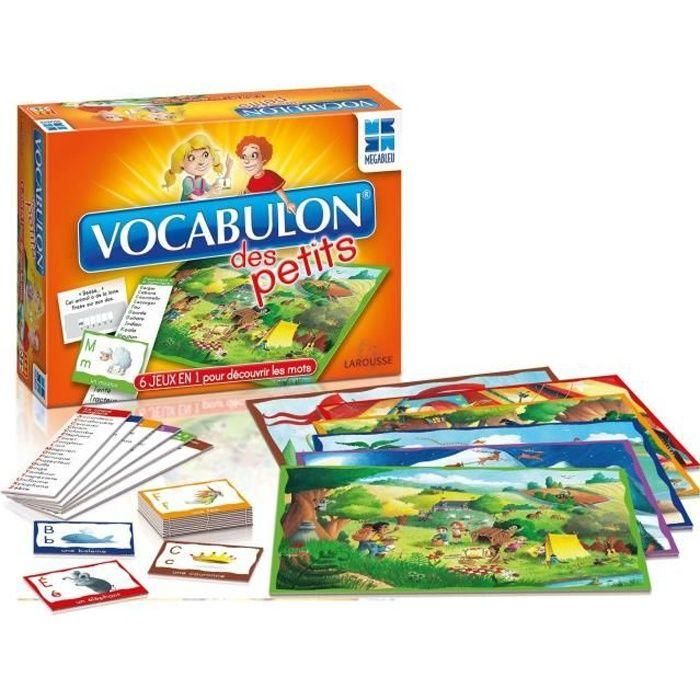 Megableu Vocabulon des Petits Juego Educativo de Aprendizaje 6 en 1: Alfabeto, Palabras para Niños 3-6 Años, 1-6 Jugadores 0 Megableu Vocabulon des Petits Juego Educativo de Aprendizaje 6 en 1: Alfabeto, Palabras para Niños 3-6 Años, 1-6 Jugadores 0