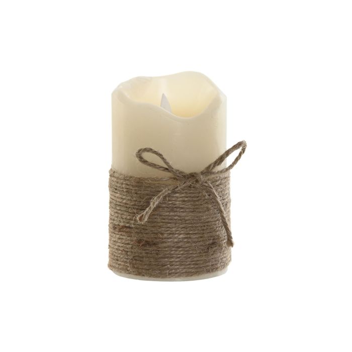 DKD Home Decor Vela LED de Cera con Movimiento, Crema y Marrón, 7.5x7.5x12.5 cm, Pack de 16 Unidades para Decoración 0 DKD Home Decor Vela LED de Cera con Movimiento, Crema y Marrón, 7.5x7.5x12.5 cm, Pack de 16 Unidades para Decoración 0